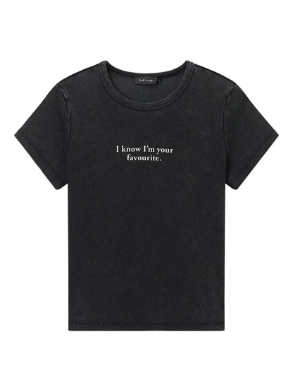 Slogan Print T-Shirt