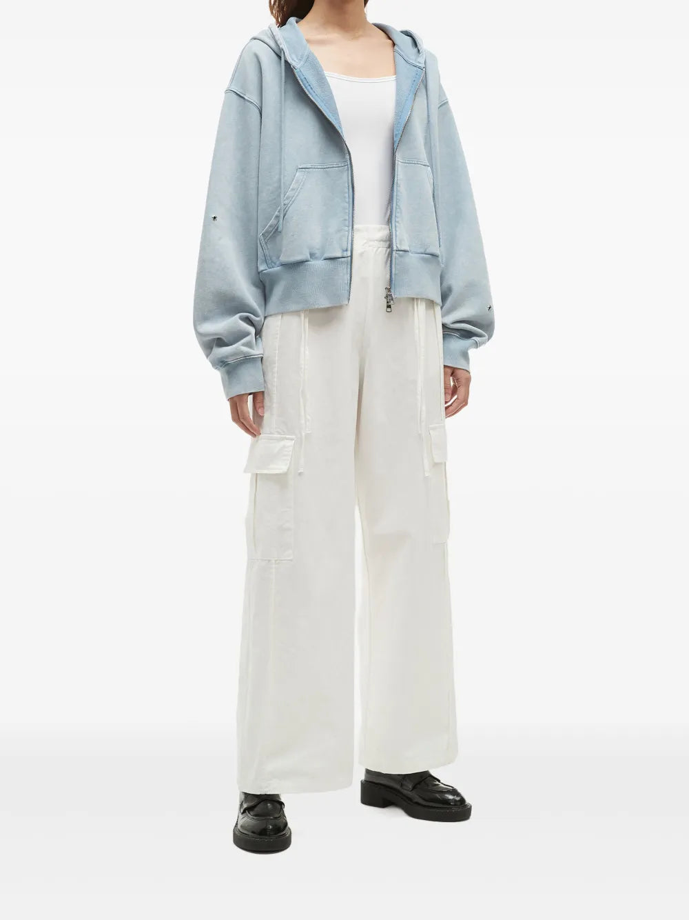 Cargo Wide-Leg Trousers