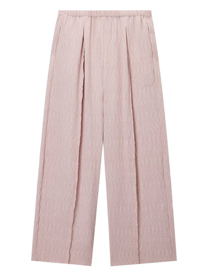 Pleated Wide-Leg Trousers