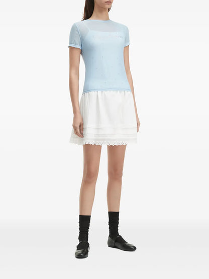 Rhinestone-Embellished T-Shirt