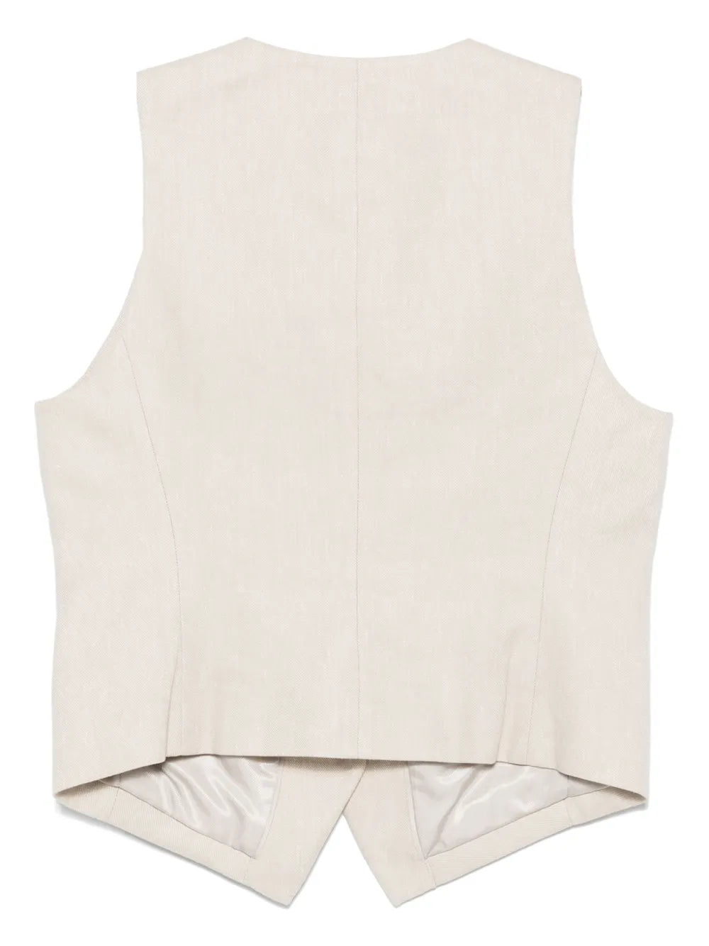 Slub-Texture Waistcoat