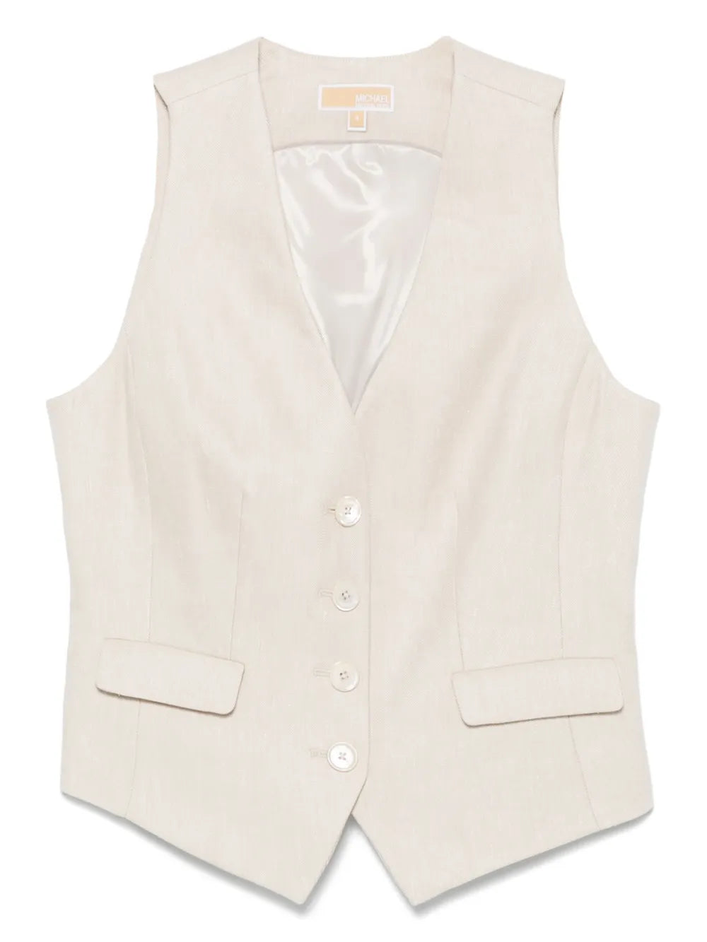 Slub-Texture Waistcoat