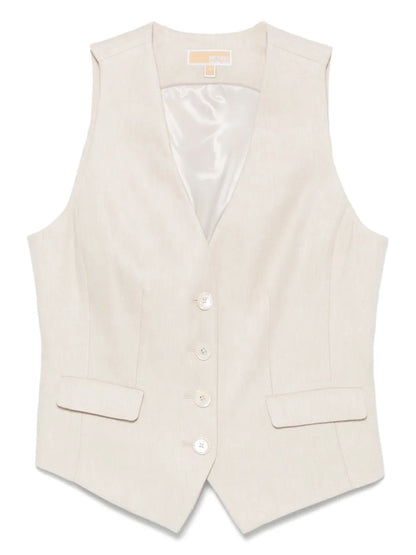 Slub-Texture Waistcoat
