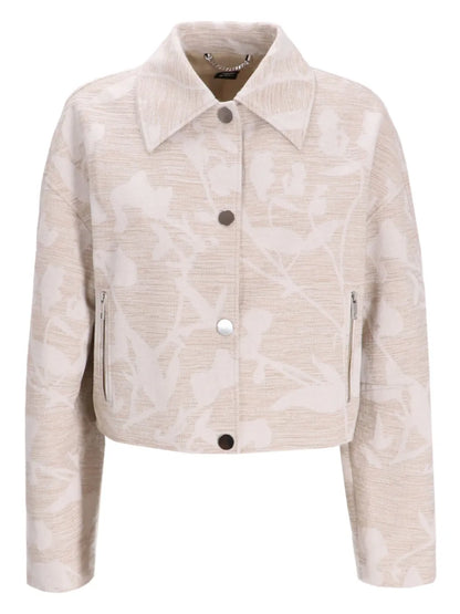 Floral-Print Bomber Jacket