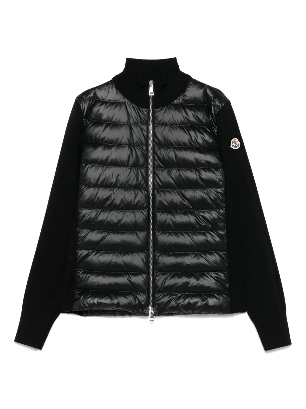 Wool Zip-Up Puffer Jacket