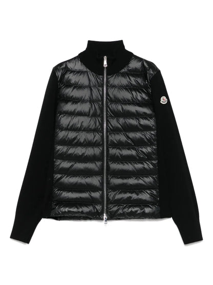 Wool Zip-Up Puffer Jacket