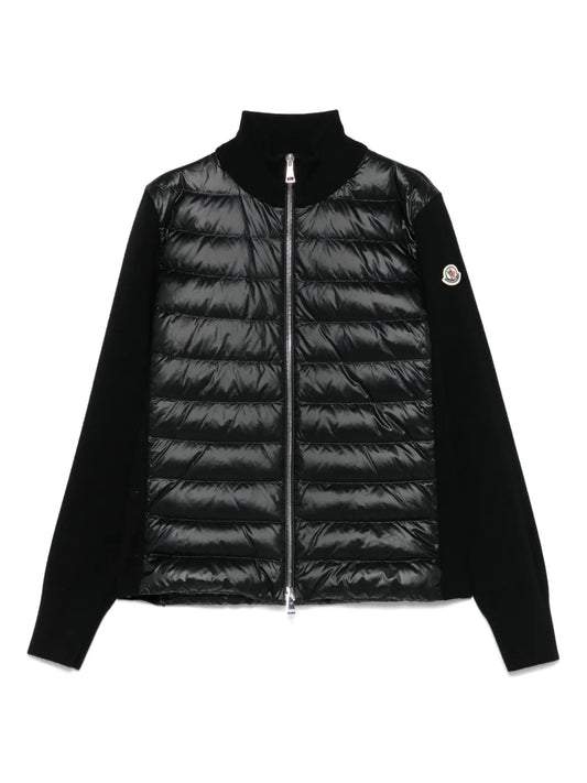 Wool Zip-Up Puffer Jacket