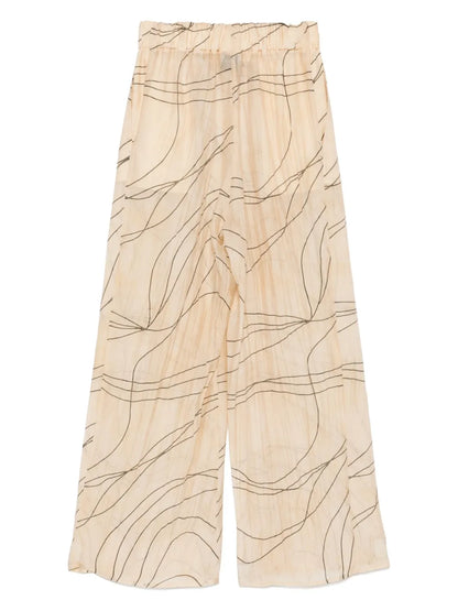 Mediterranean Palazzo Trousers