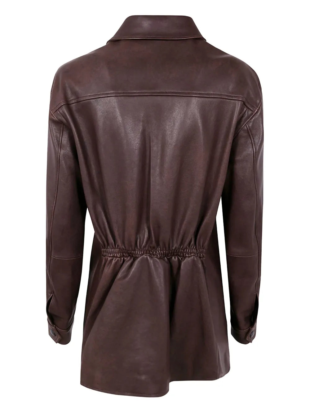 Bomber-Style Leather Jacket