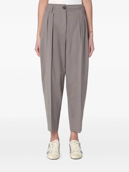 Cropped Tapered Trousers
