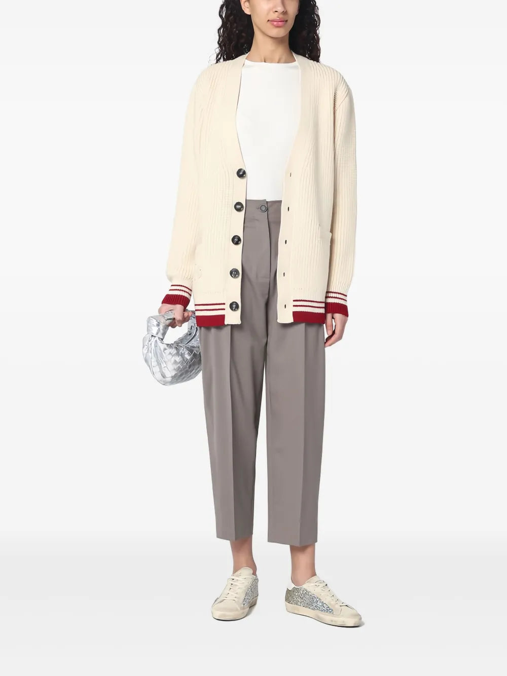 Cropped Tapered Trousers