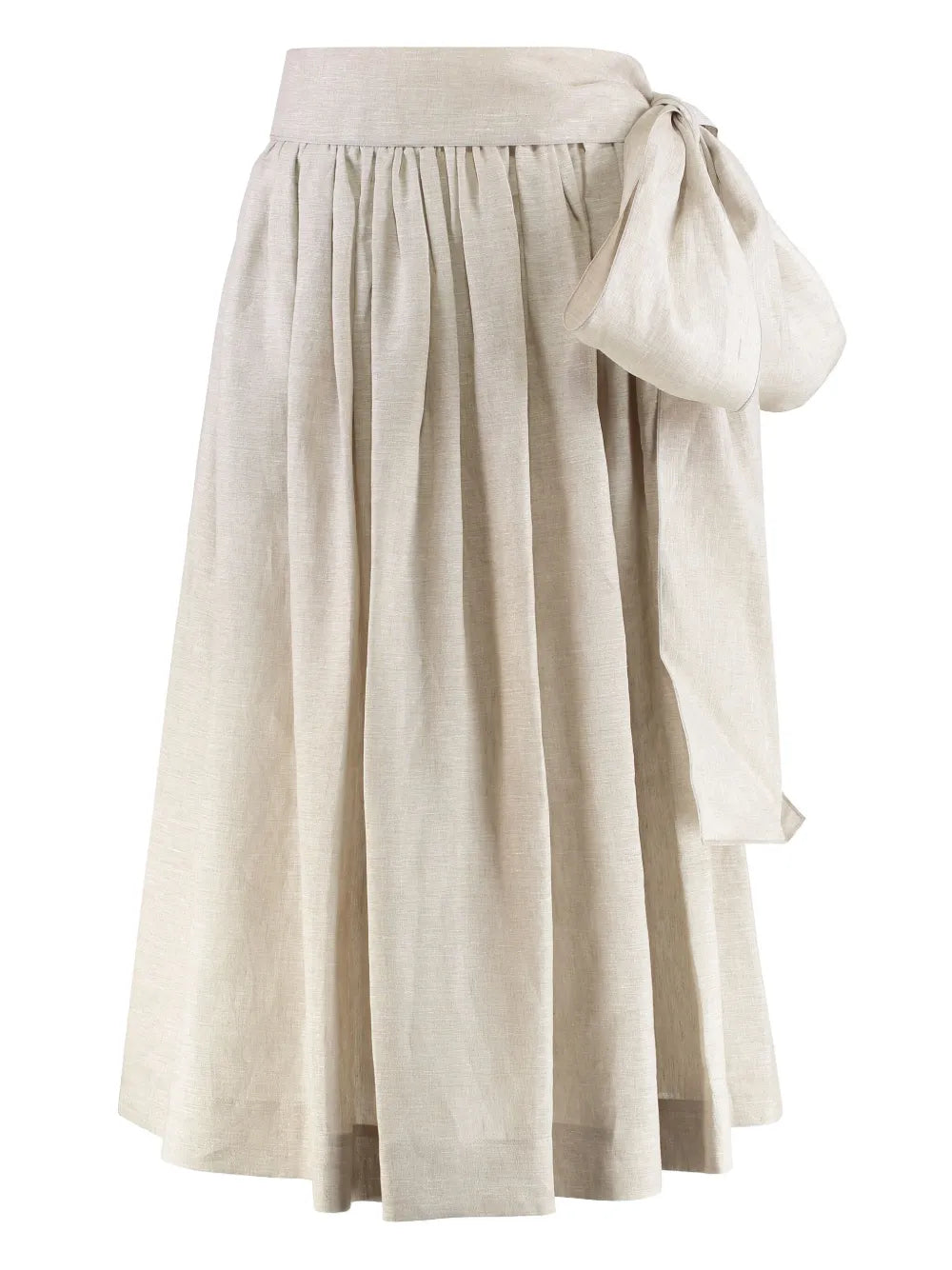 Linen Midi Skirt
