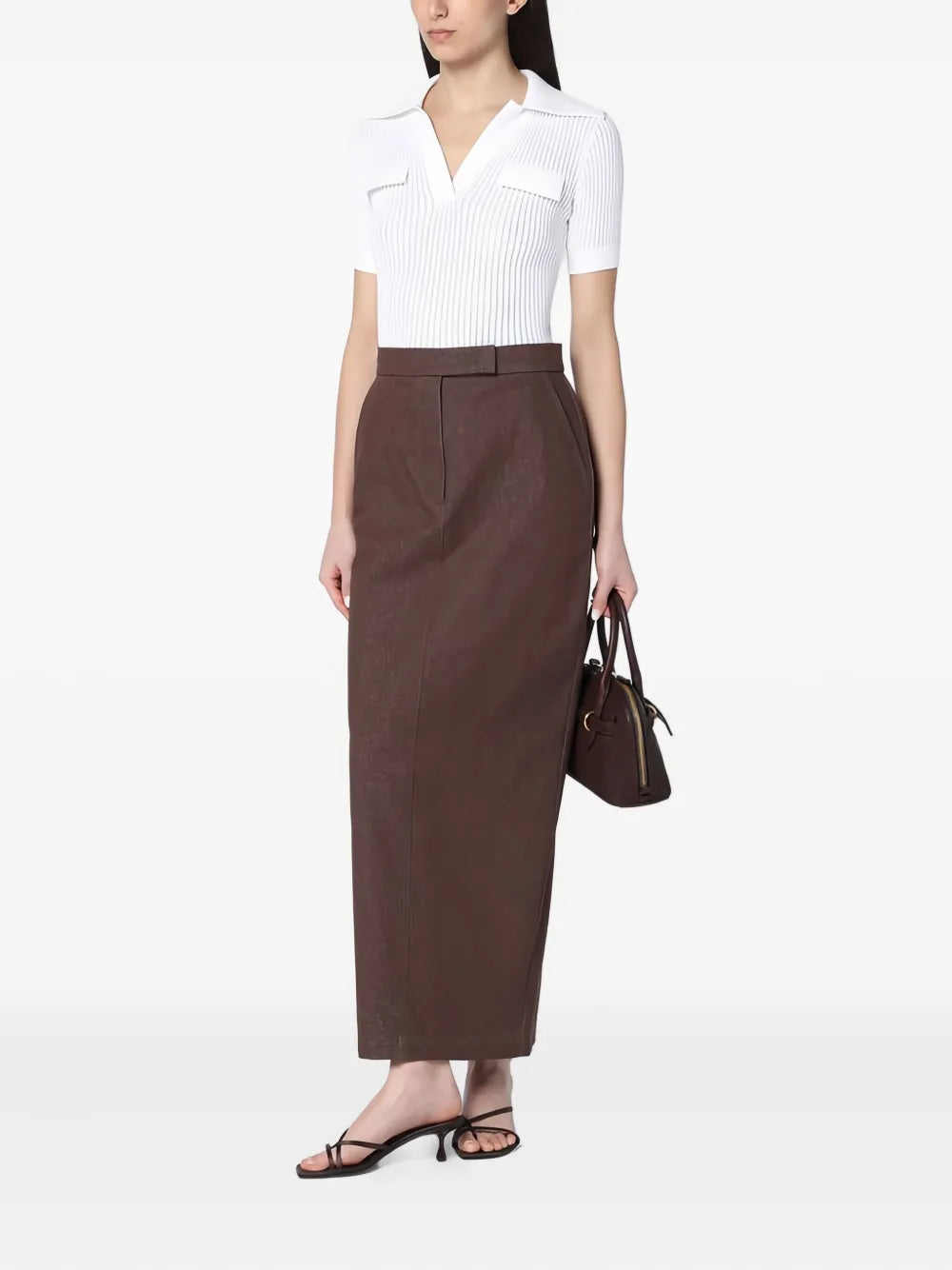 Cotton Straight Skirt