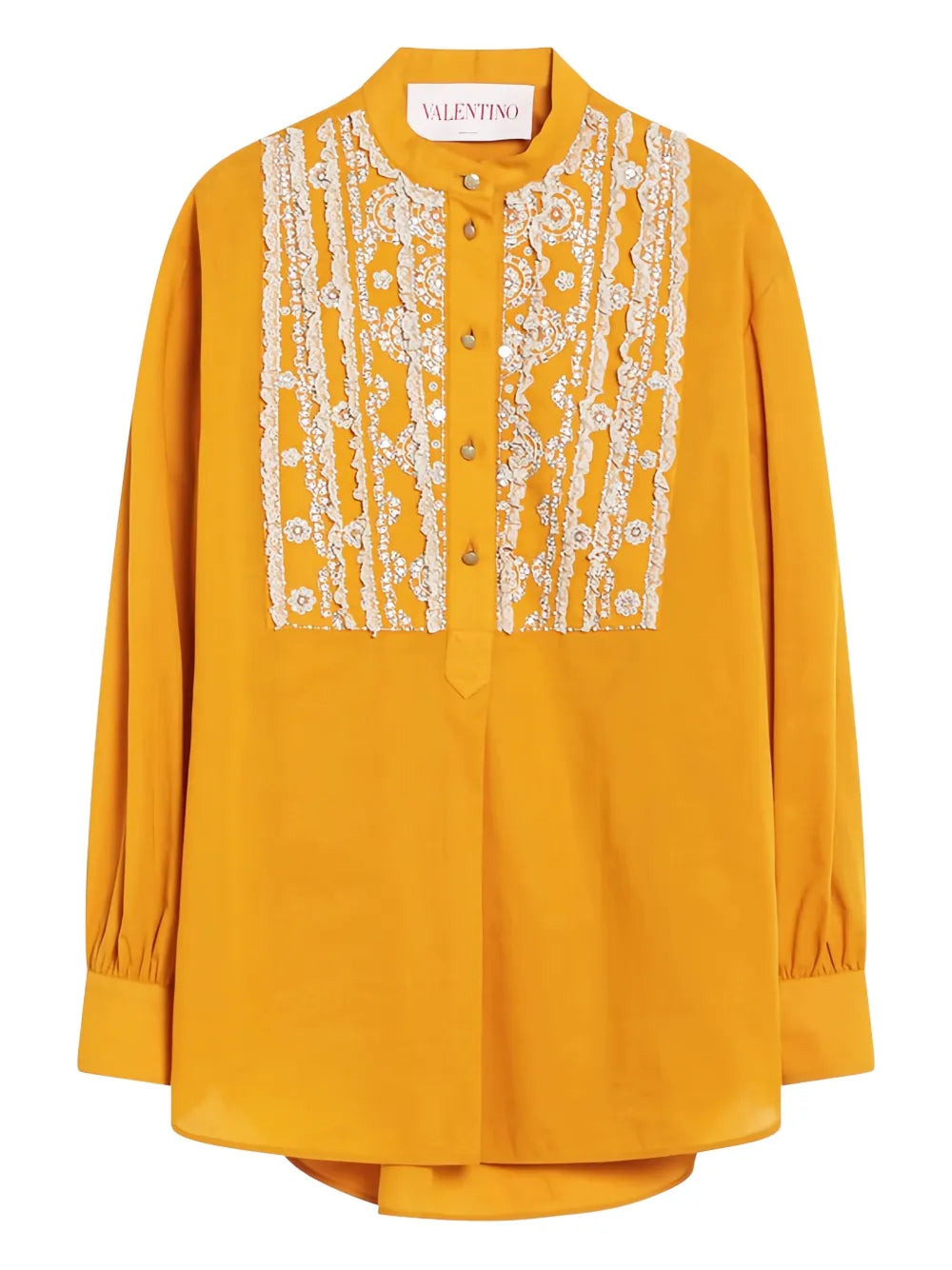 Lace-Embellished Shirt