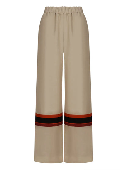 Striped-Detail Trousers