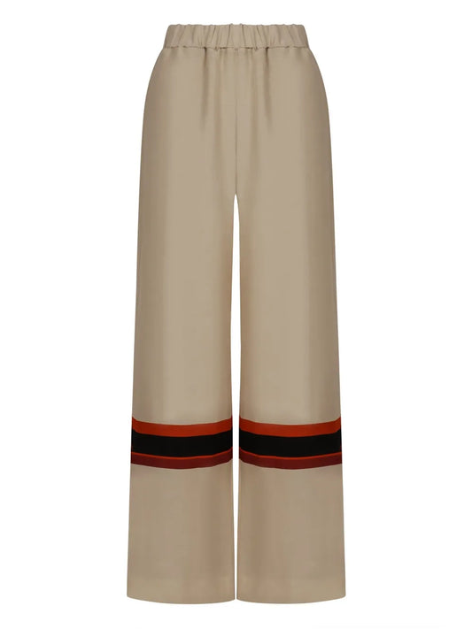 Striped-Detail Trousers