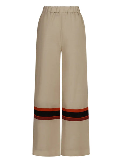 Striped-Detail Trousers
