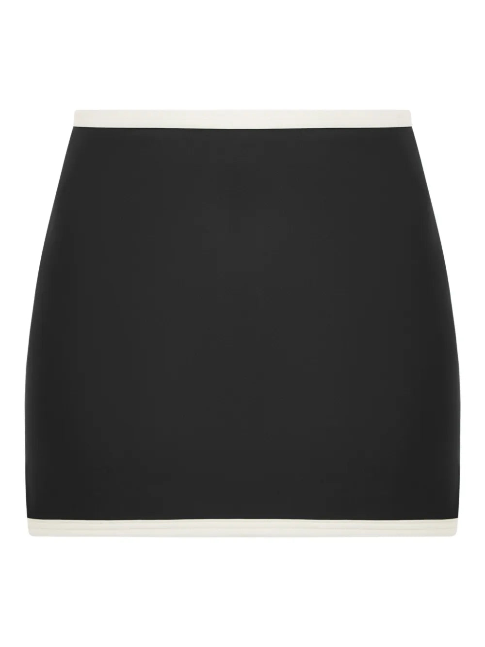 Contrasting-Trim Mini Skirt