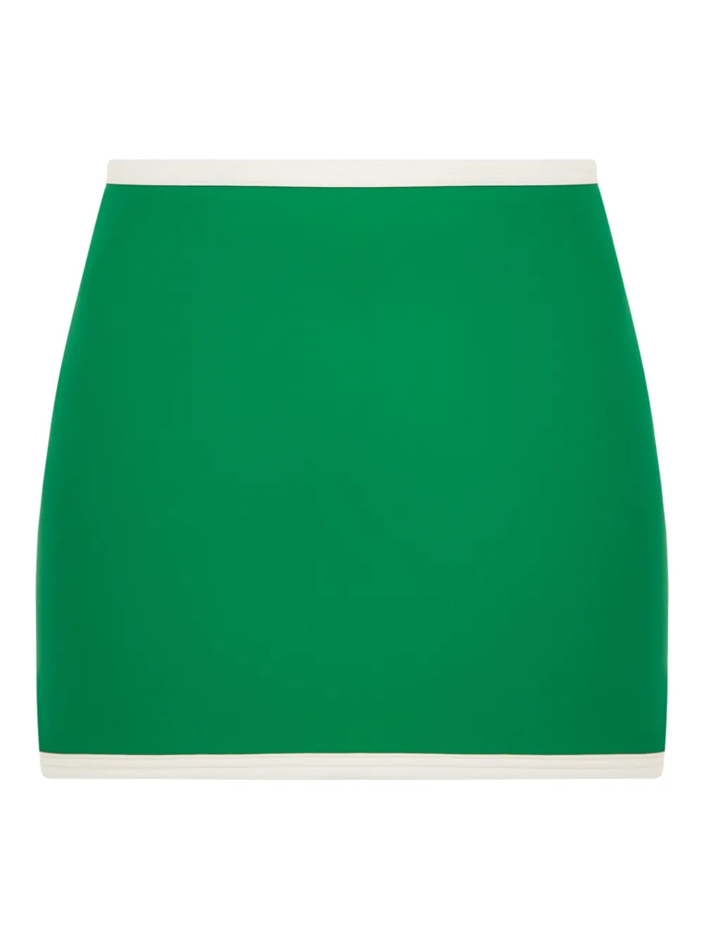 Contrasting-Trim Mini Skirt