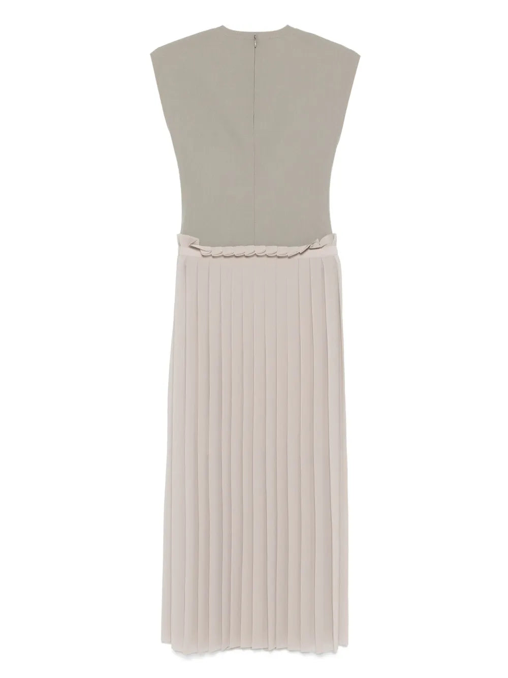 Plissé-Detail Dress