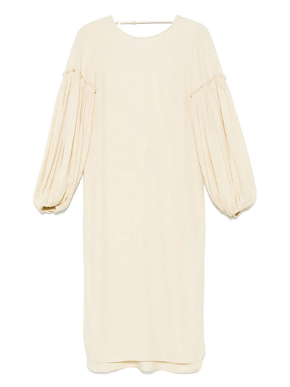 Balloon Sleeves Maxi Dress