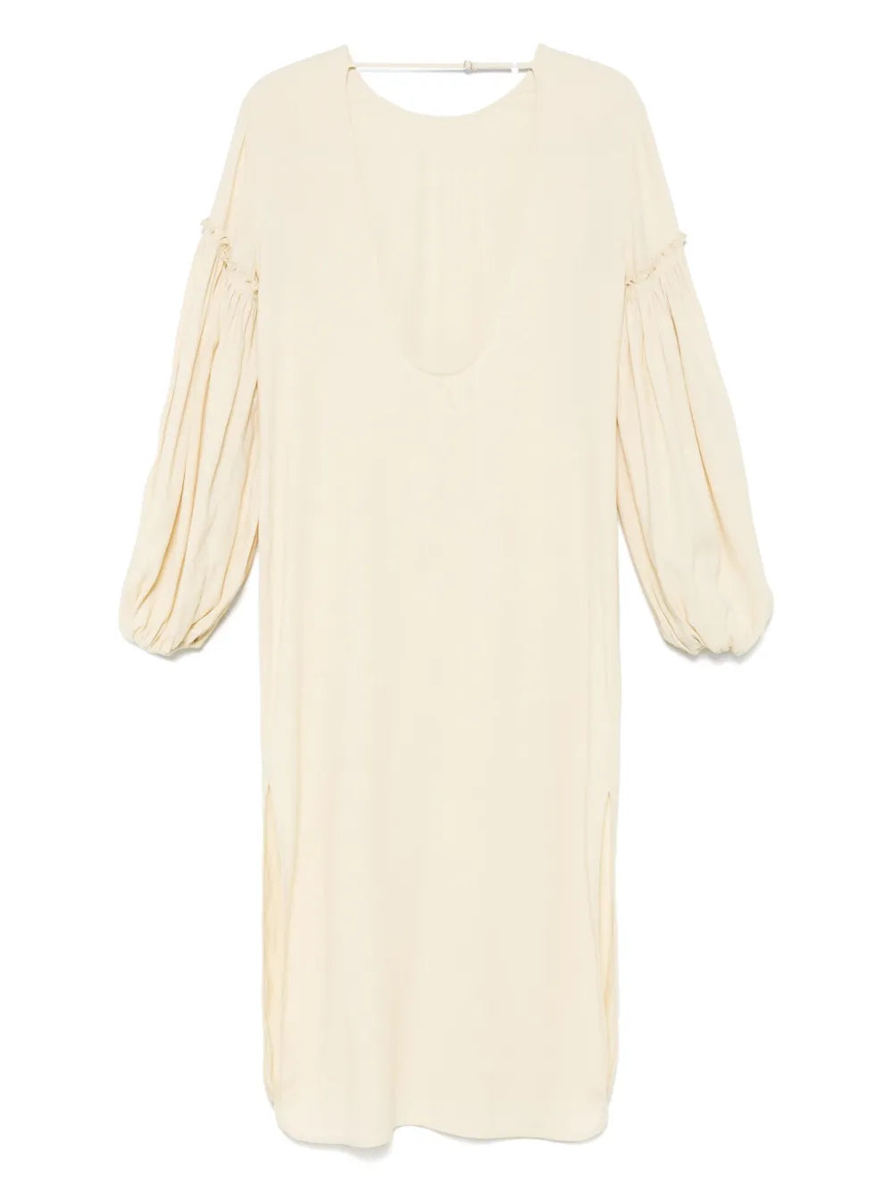 Balloon Sleeves Maxi Dress