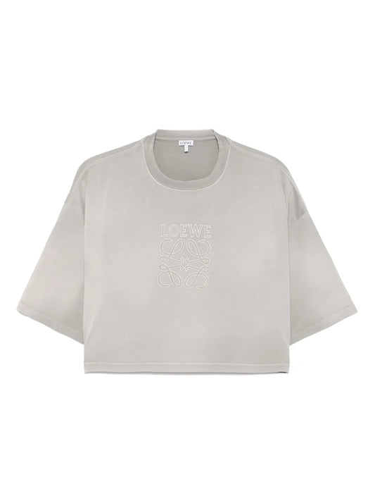 Cropped Cotton T-Shirt