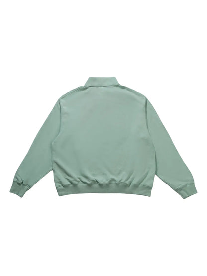 Polo-Collar Sweatshirt