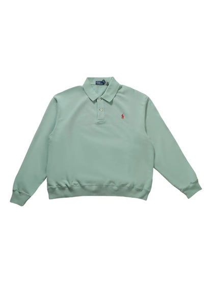 Polo-Collar Sweatshirt