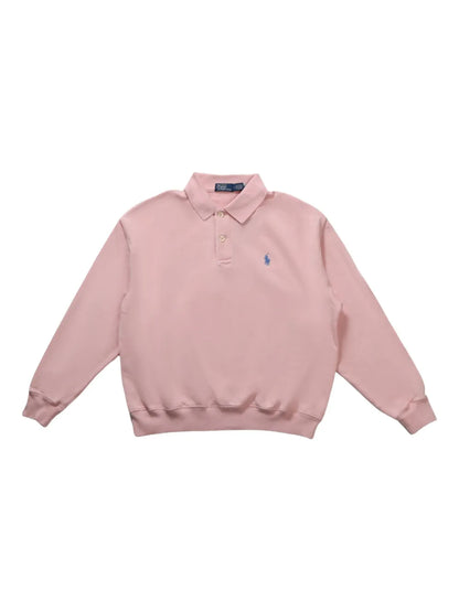 Polo-Collar Sweatshirt