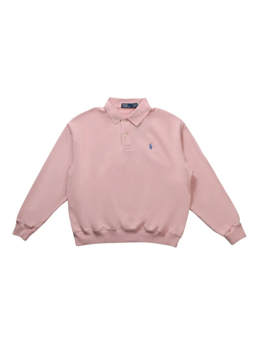 Polo-Collar Sweatshirt