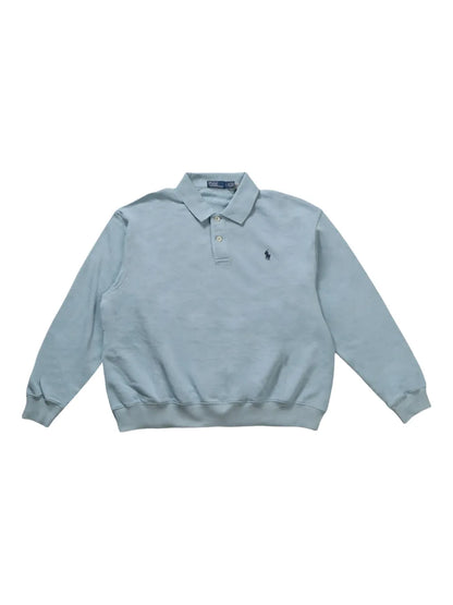 Polo-Collar Sweatshirt
