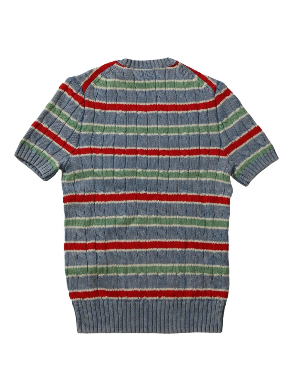 Striped Short-Sleeve Knit Top