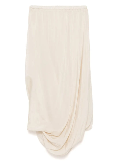 Midi Gathered-Detail Skirt