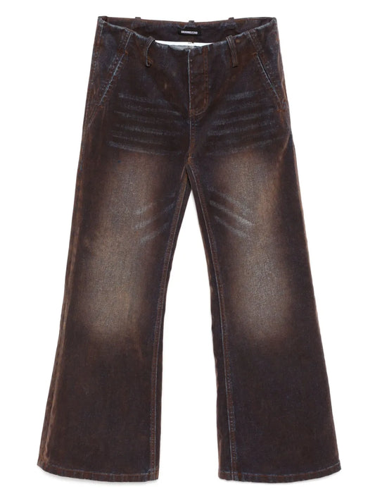 Cotton Flared Trousers