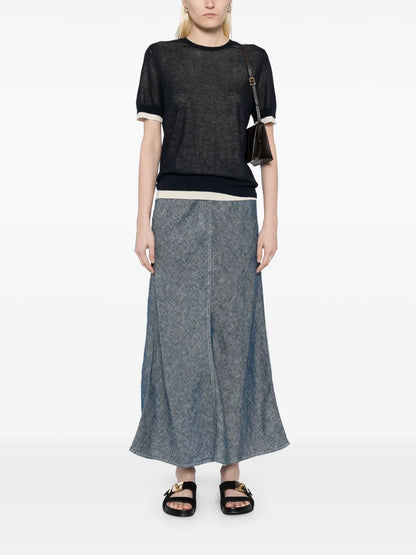 A-Type Linen Skirt