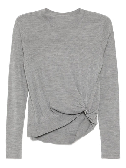 Draped Knitted Top