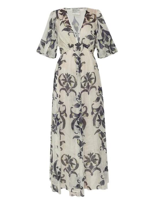 Floral-Print Maxi Dress