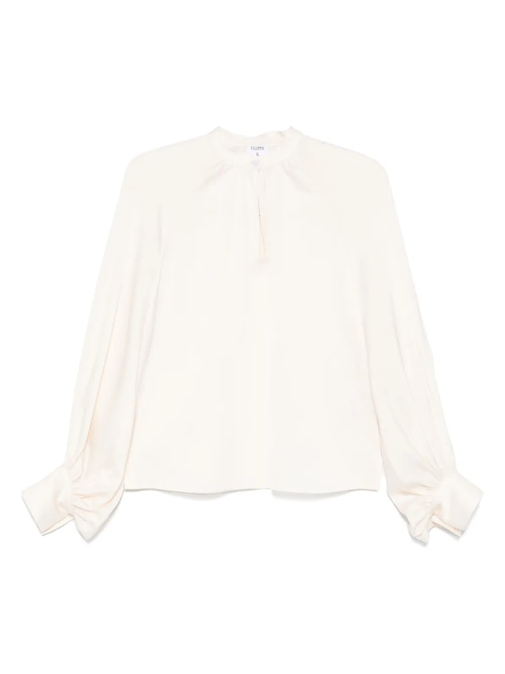 Band-Collar Blouse