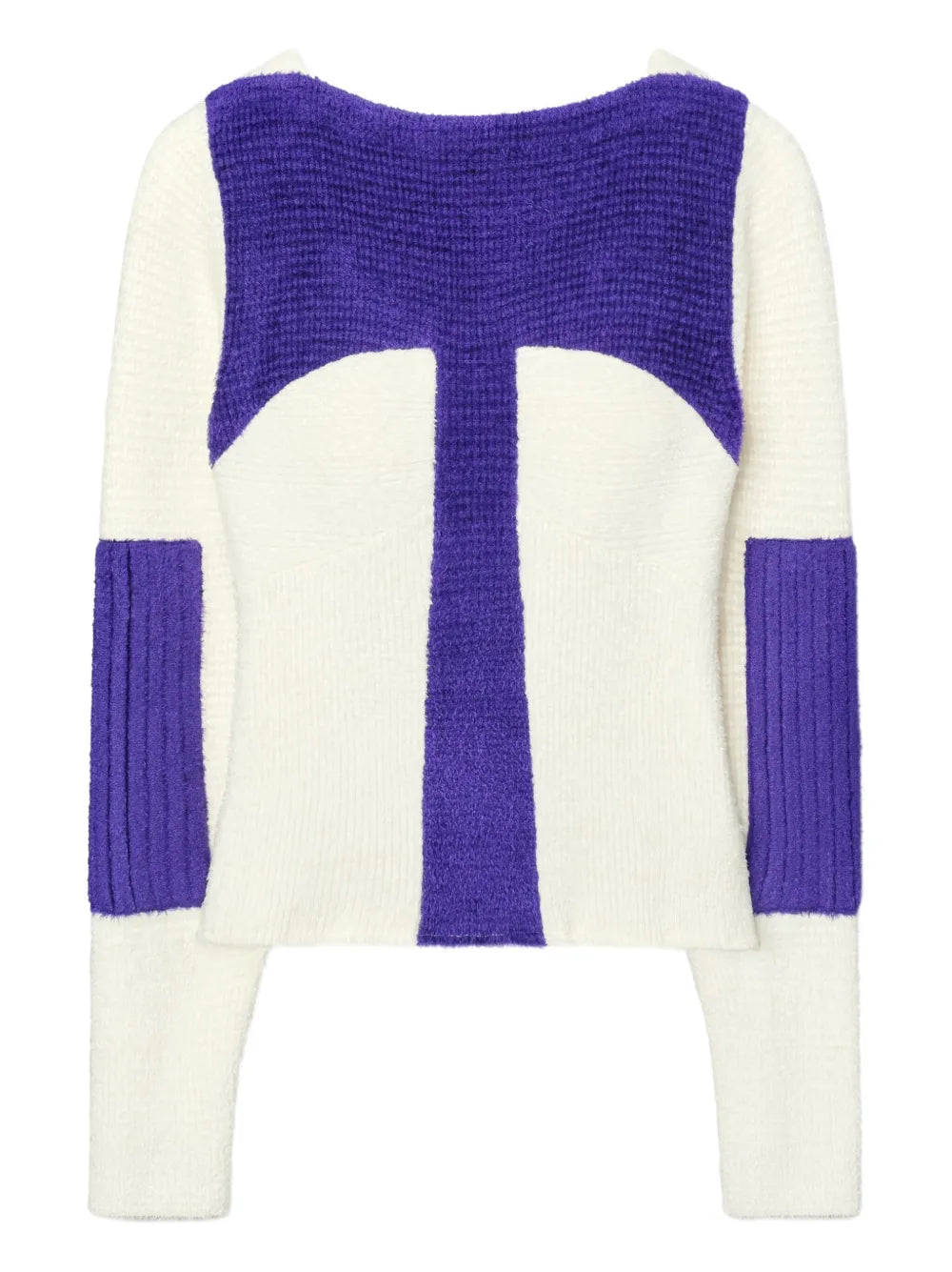Colour-Block Ribbed Sweater