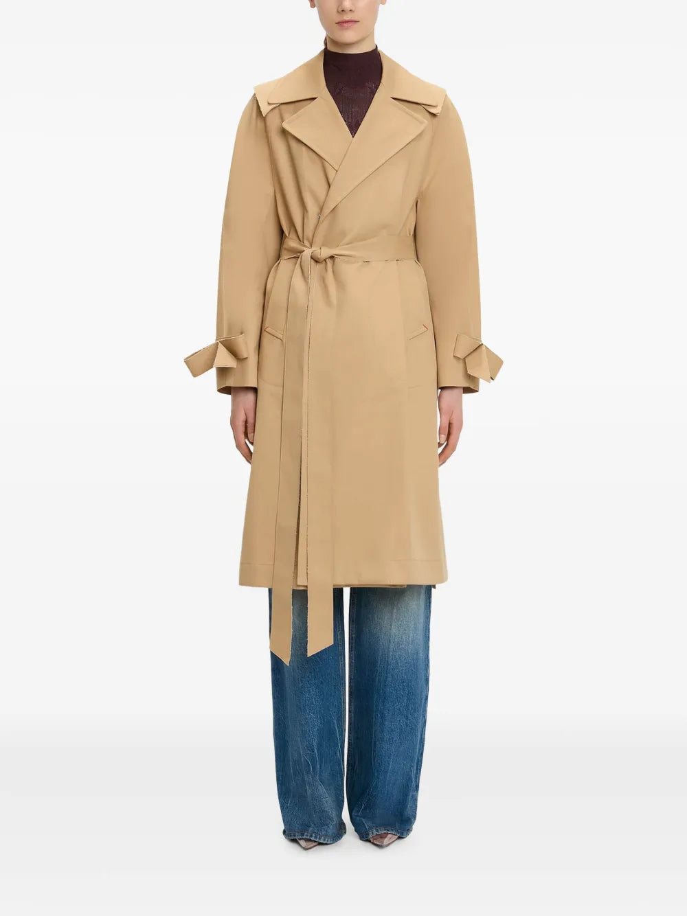 Raglan Belted Trench Coat