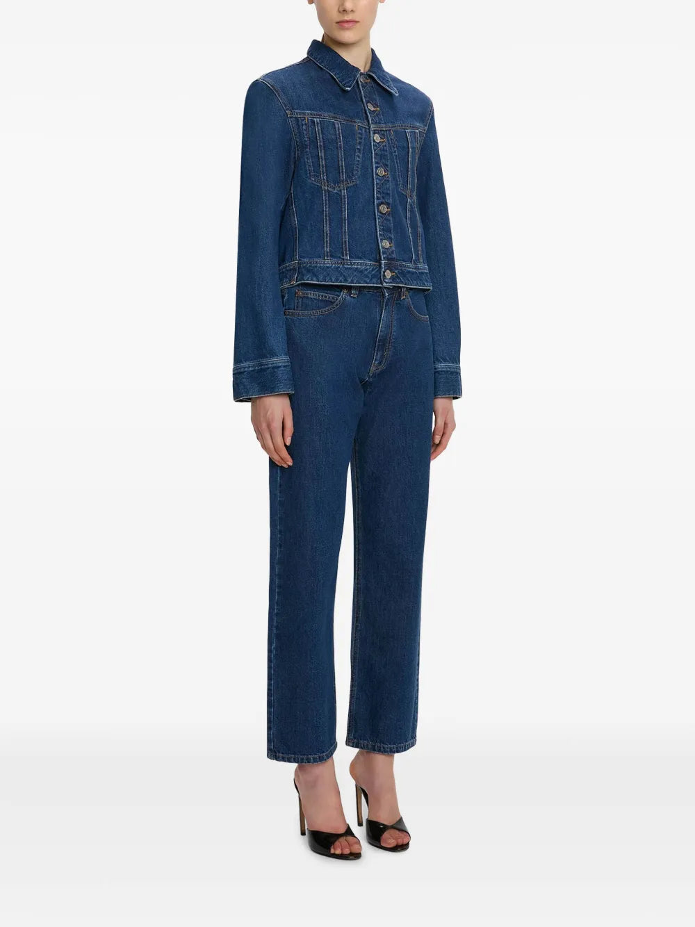 Denim Button-Up Jacket