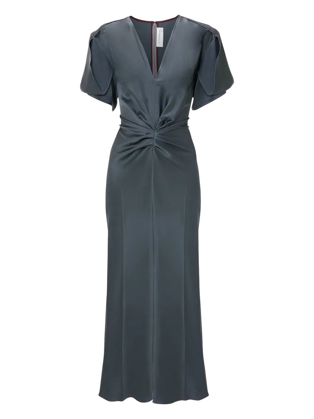 Twisted-Detail Midi Dress