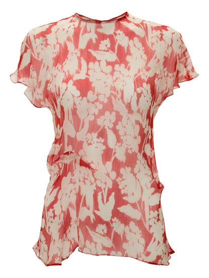 Printed Draped Top