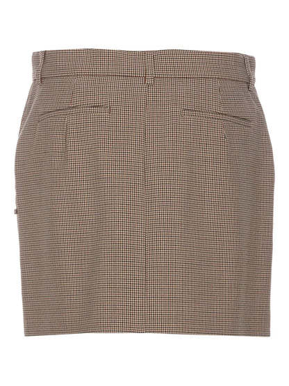 Checked Mini Skirt