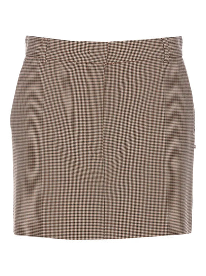 Checked Mini Skirt