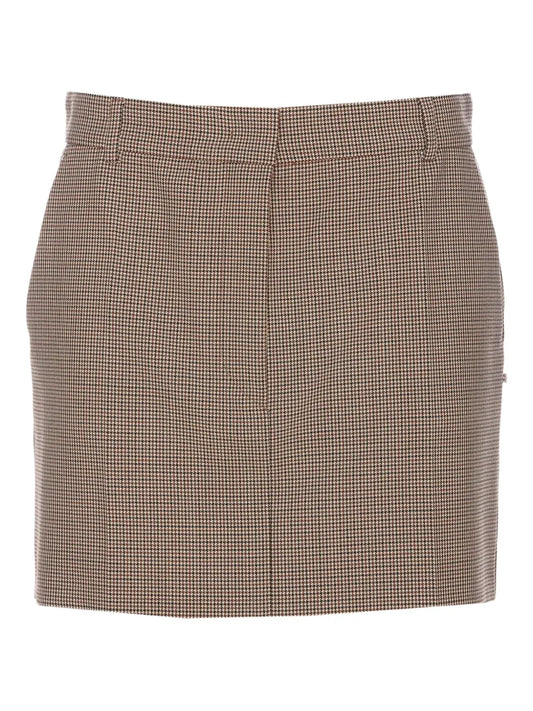 Checked Mini Skirt