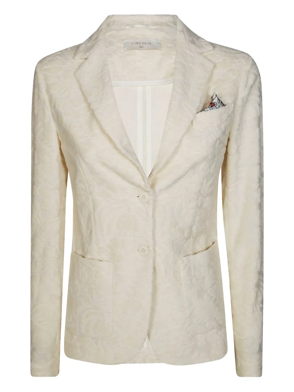 Patterned-Jacquard Blazer