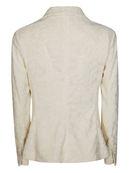 Patterned-Jacquard Blazer