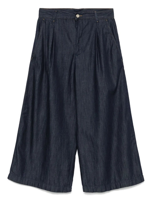 Pleat-Detail Jeans